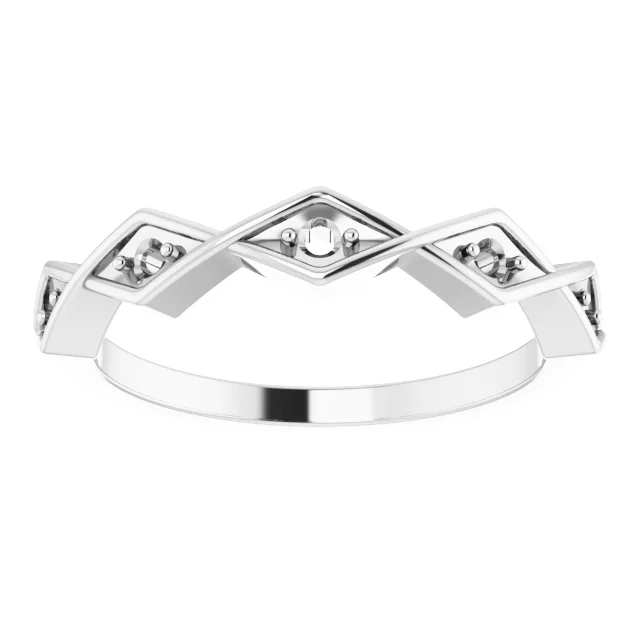 Geometric Anniversary Band view 3