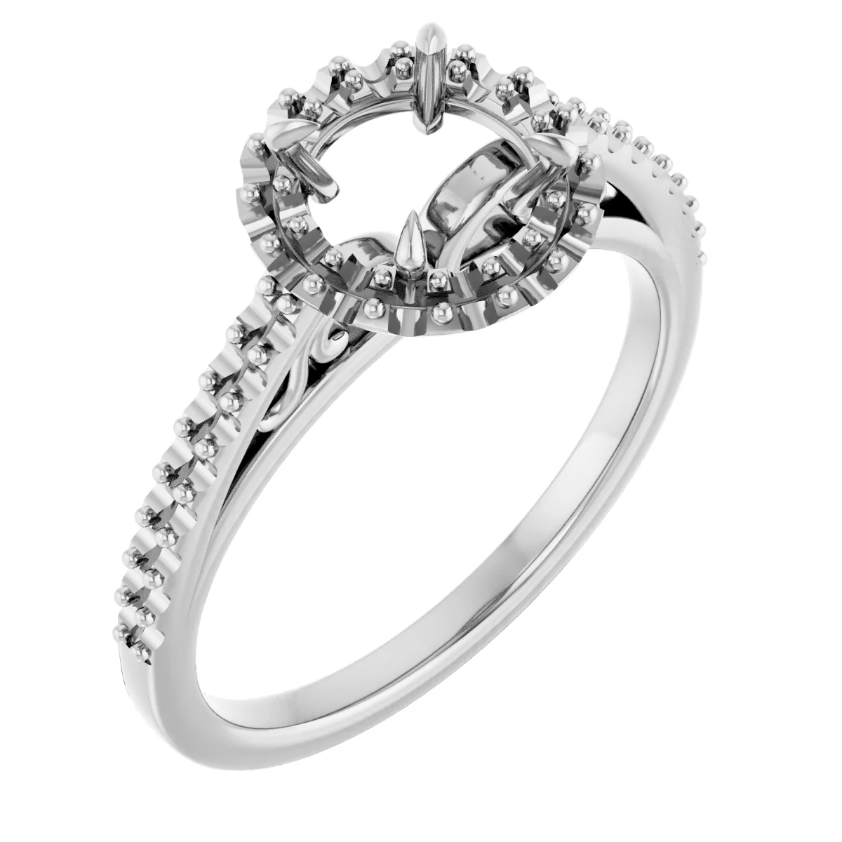 Halo Style engagement ring setting