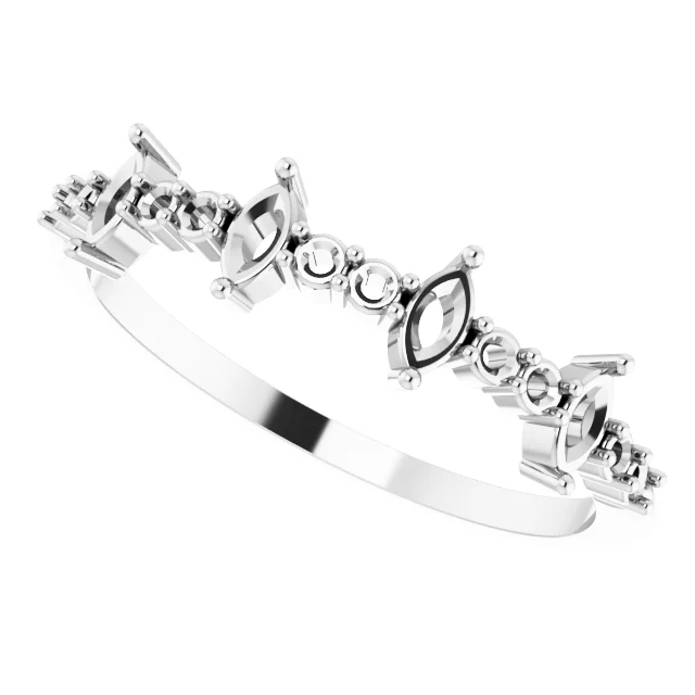 Accented Anniversary Band  view 5