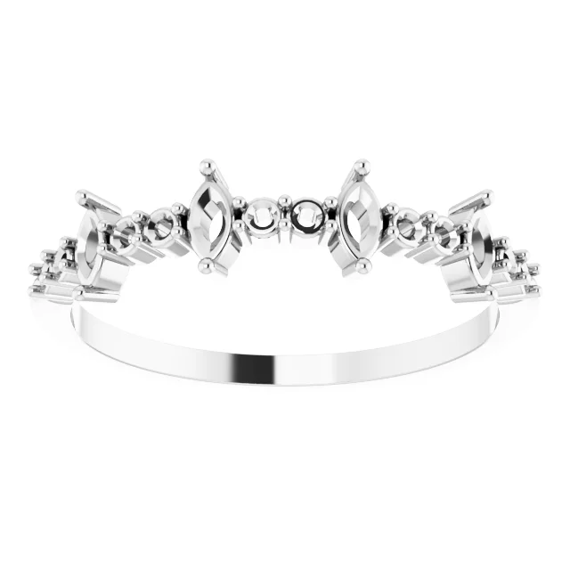 Accented Anniversary Band  view 3