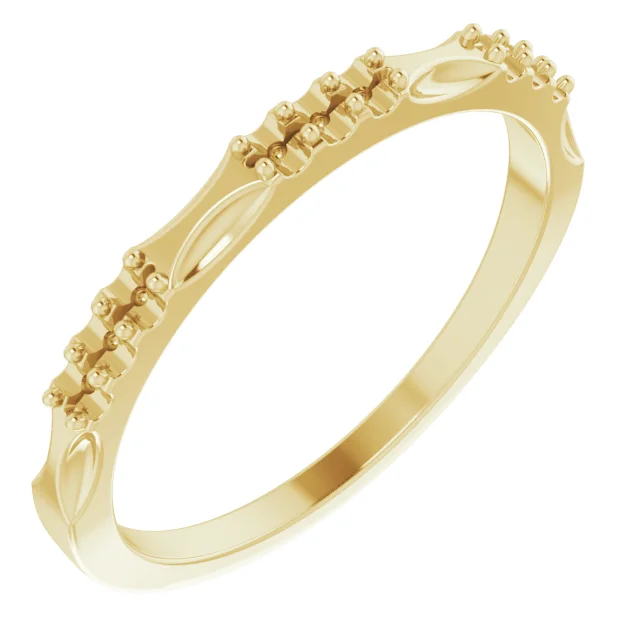 Long Bond band in 14K White Gold | Haejin Jewelry Brooklyn