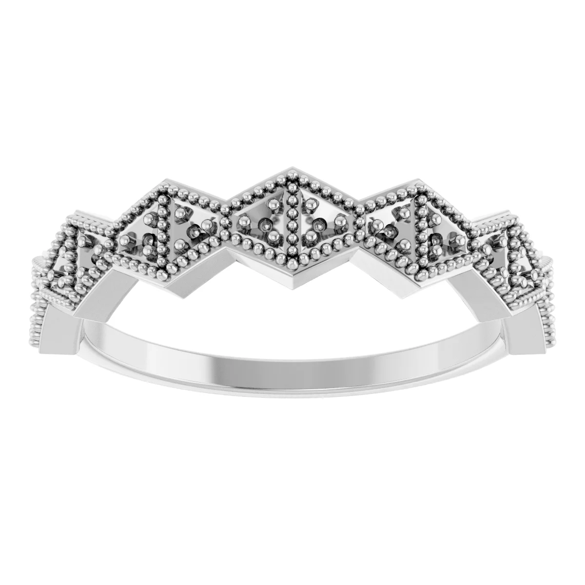 Geometric Anniversary Band view 3