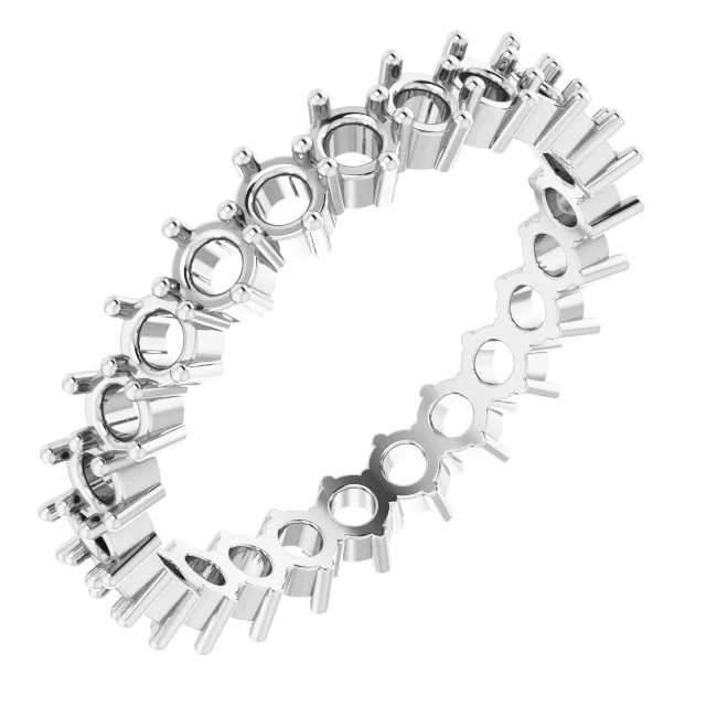 First Light band in 14K White Gold | Haejin Jewelry Brooklyn