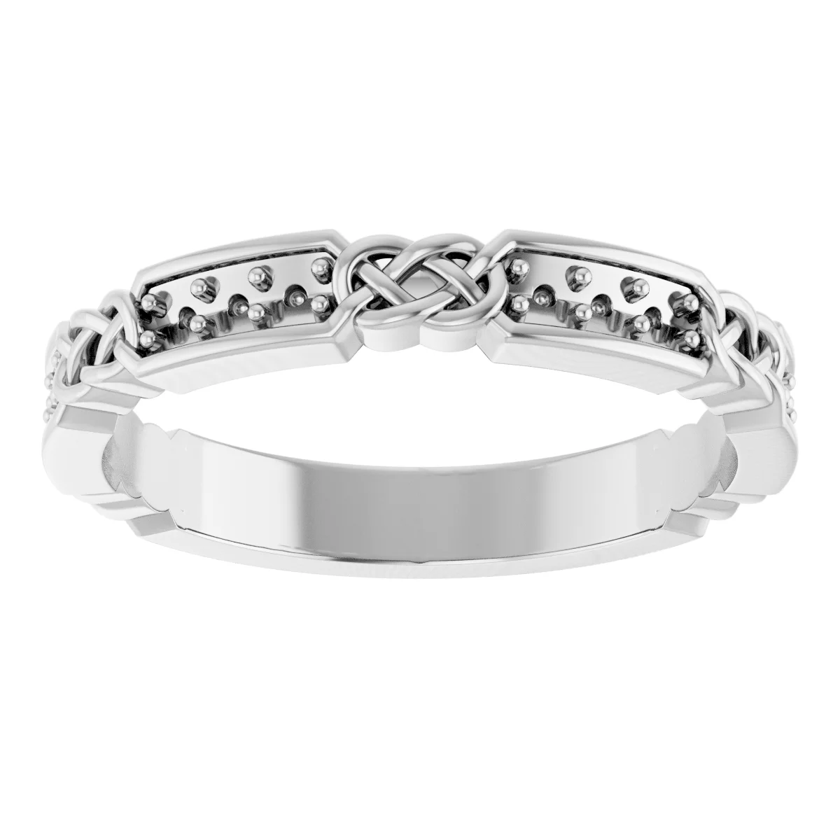 Celtic-Inspired Anniversary Band view 3
