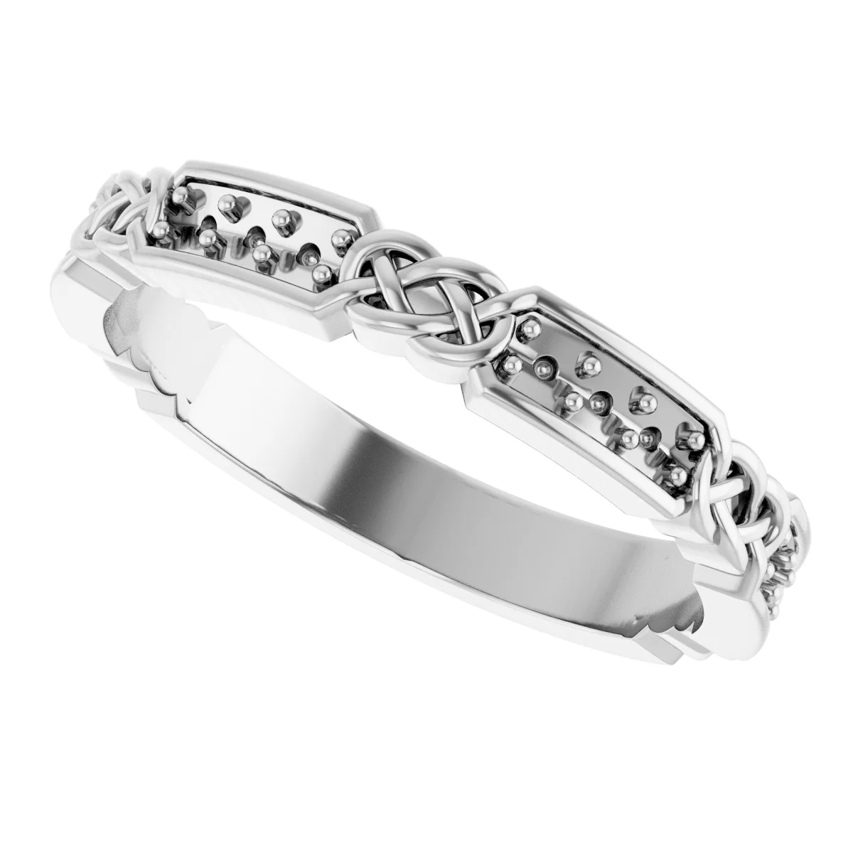Celtic-Inspired Anniversary Band view 5
