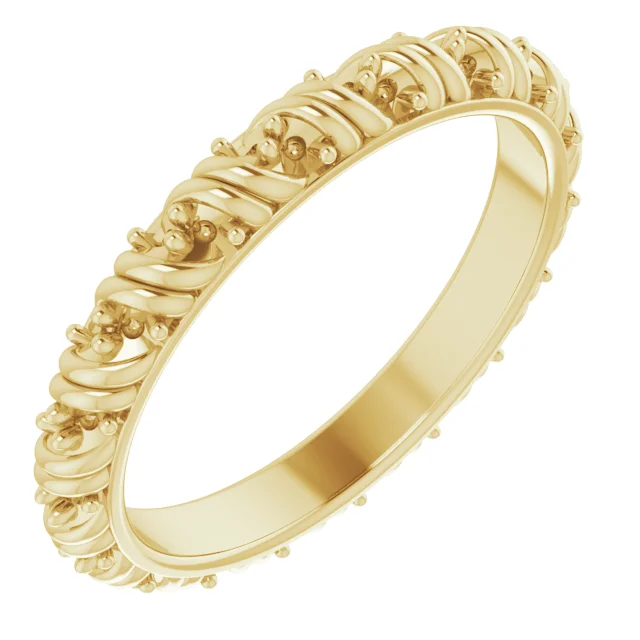 First Light band in 14K White Gold | Haejin Jewelry Brooklyn