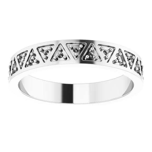 Geometric Anniversary Band view 3