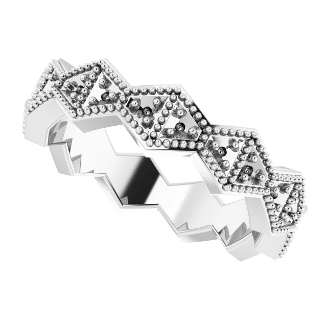 Geometric Eternity Band view 5