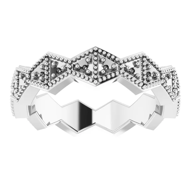 Geometric Eternity Band view 3