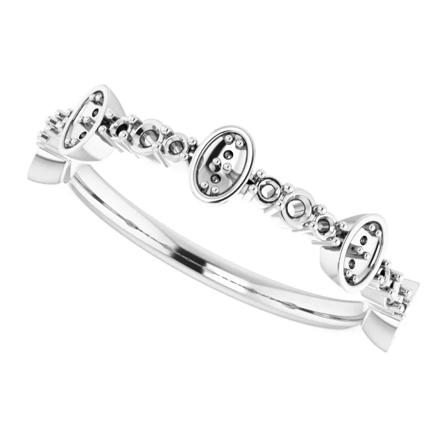 Accented Anniversary Band view 5