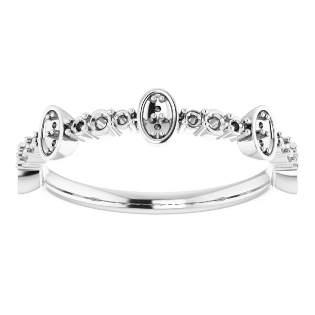 Accented Anniversary Band view 3