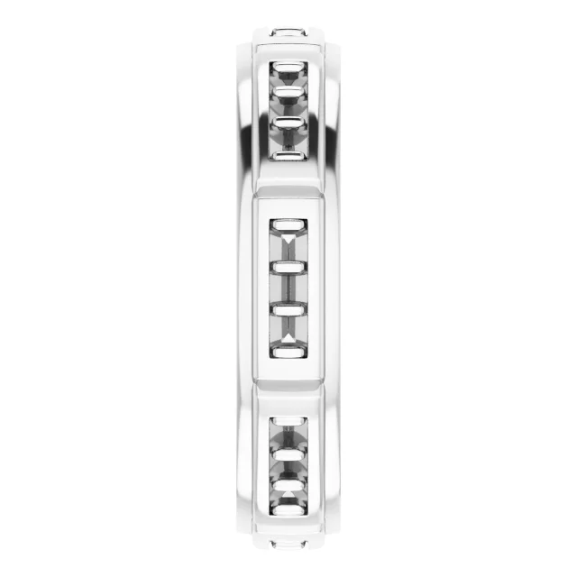 Accented Stepped-Edge Grooved Band view 4