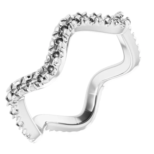 French-Set Eternity Band engagement ring setting