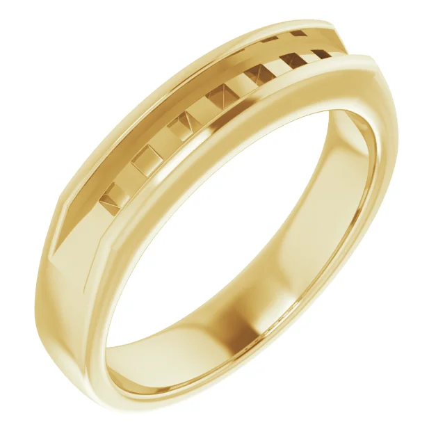 Channel-Set Seven-Stone Band band in 14K White Gold | Haejin Jewelry Brooklyn