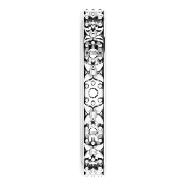 Floral Eternity Band view 4
