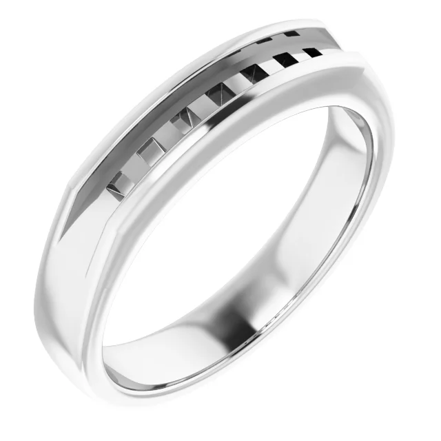 Channel-Set Seven-Stone Band engagement ring setting