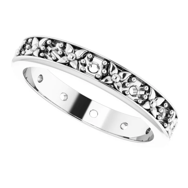 Floral Eternity Band view 5