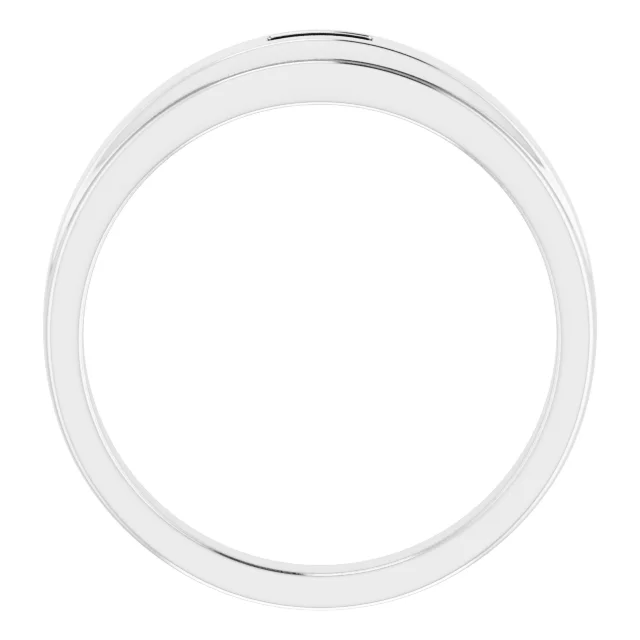 Stepped-Edge Three-Stone Tapered Band view 2