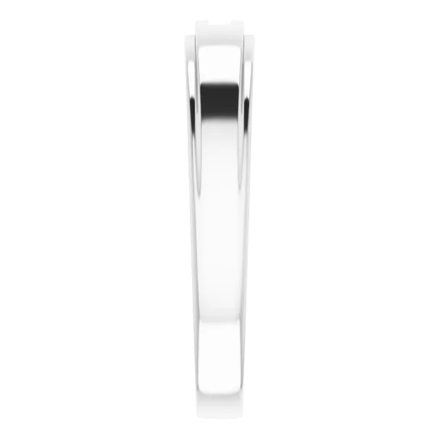 Stepped-Edge Three-Stone Tapered Band view 4