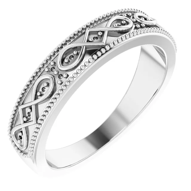 Celtic-Inspired Anniversary Band  engagement ring setting