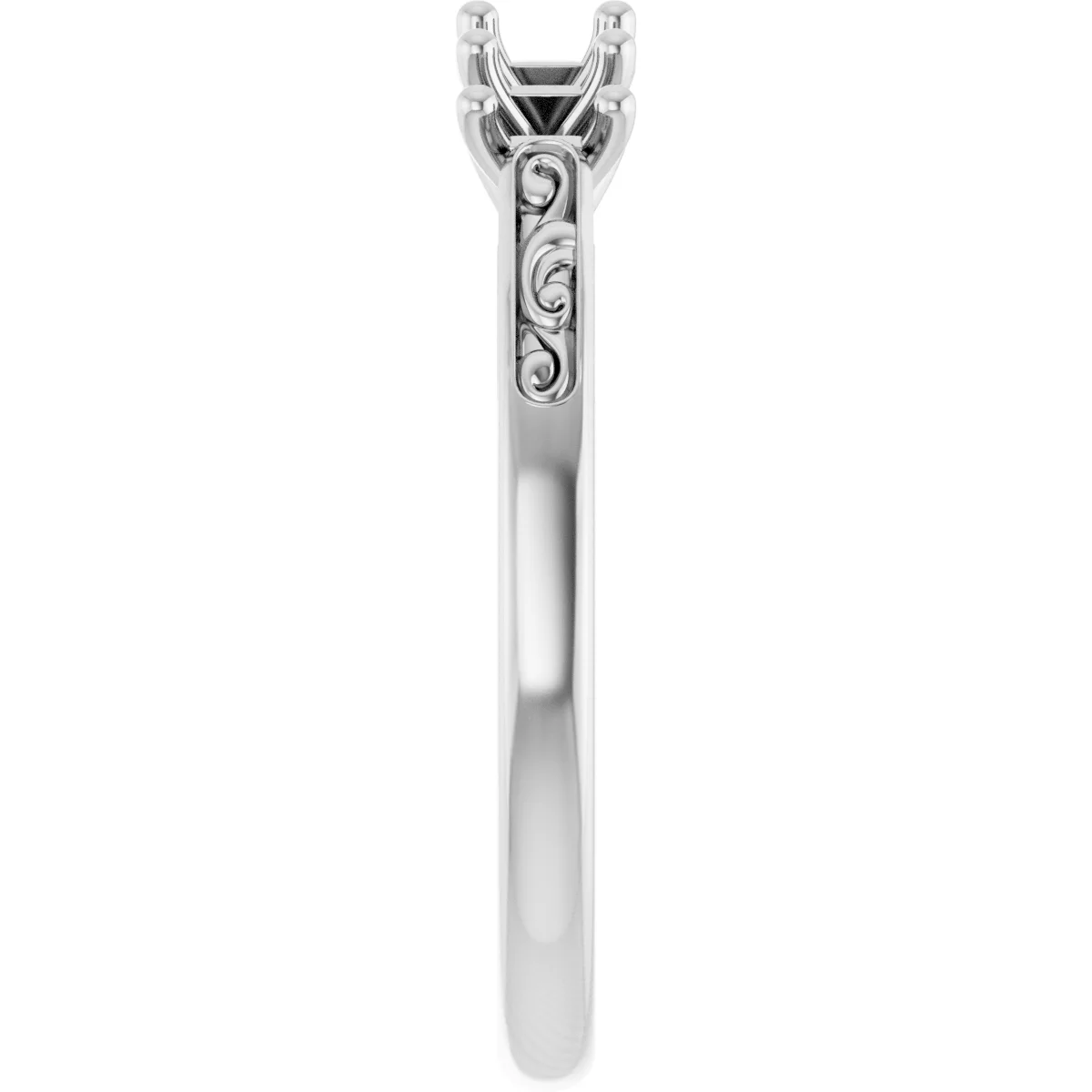 Five-Stone Sculptural Anniversary Band view 4