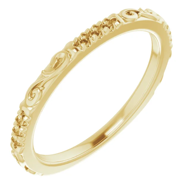 French-Set Sculptural Anniversary Band band in 14K White Gold | Haejin Jewelry Brooklyn