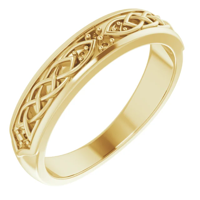 Long Bond band in 14K White Gold | Haejin Jewelry Brooklyn
