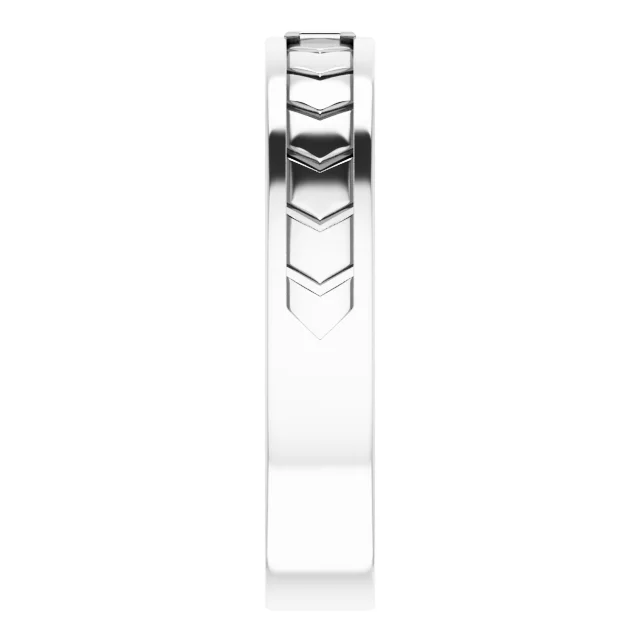 Bezel-Set Geometric Band view 4
