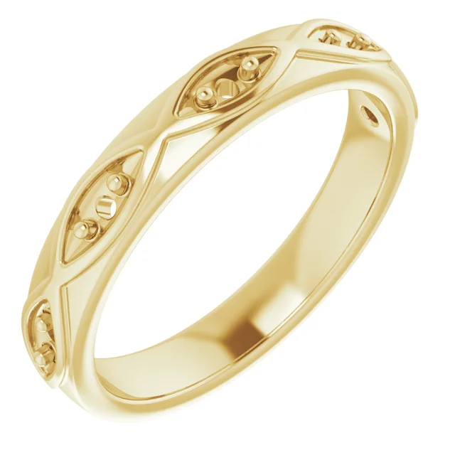 Long Bond band in 14K White Gold | Haejin Jewelry Brooklyn