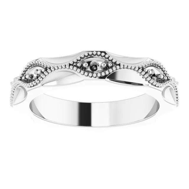Vintage-Inspired Eternity Band view 3