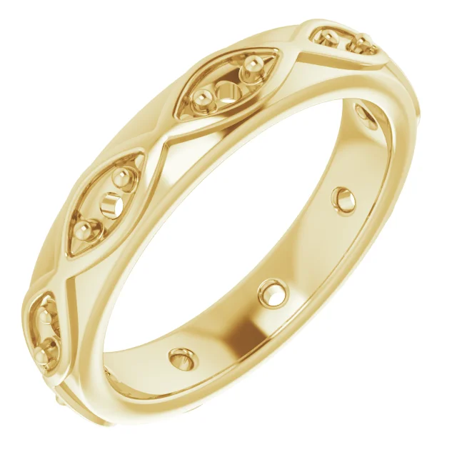 First Light band in 14K White Gold | Haejin Jewelry Brooklyn