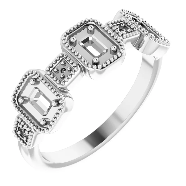 Long Bond engagement ring setting