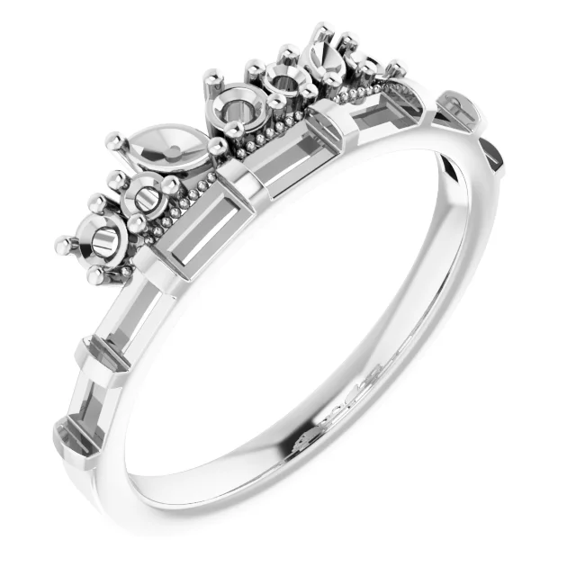 Long Bond engagement ring setting