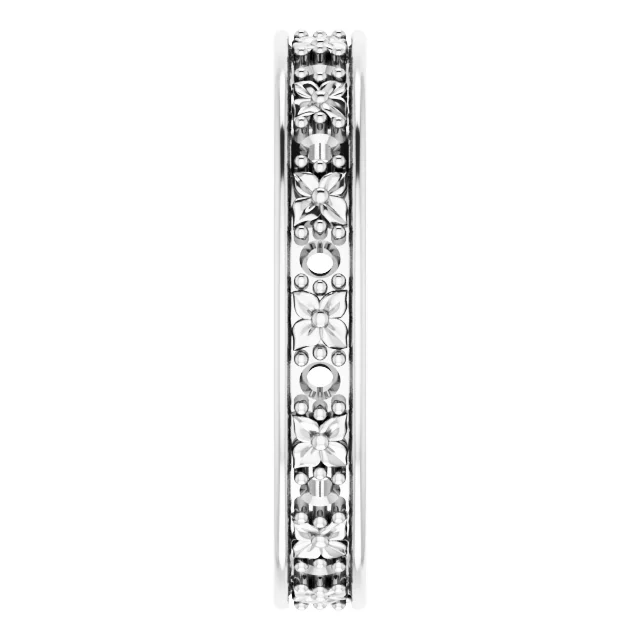 Floral Eternity Band view 4