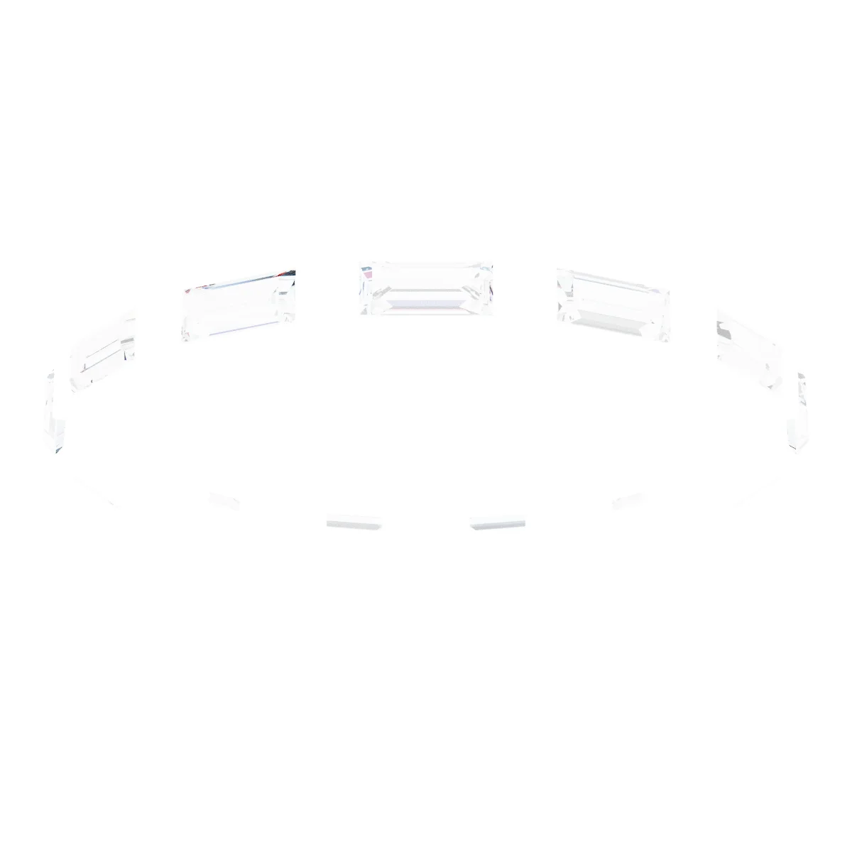 Beaded Baguette Eternity Band view 3