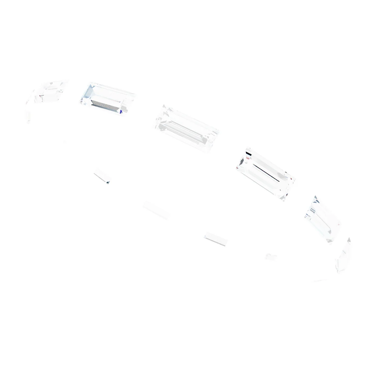 Beaded Baguette Eternity Band view 5