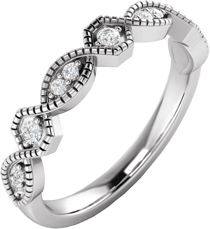 Long Bond band in 14K White Gold | Haejin Jewelry Brooklyn