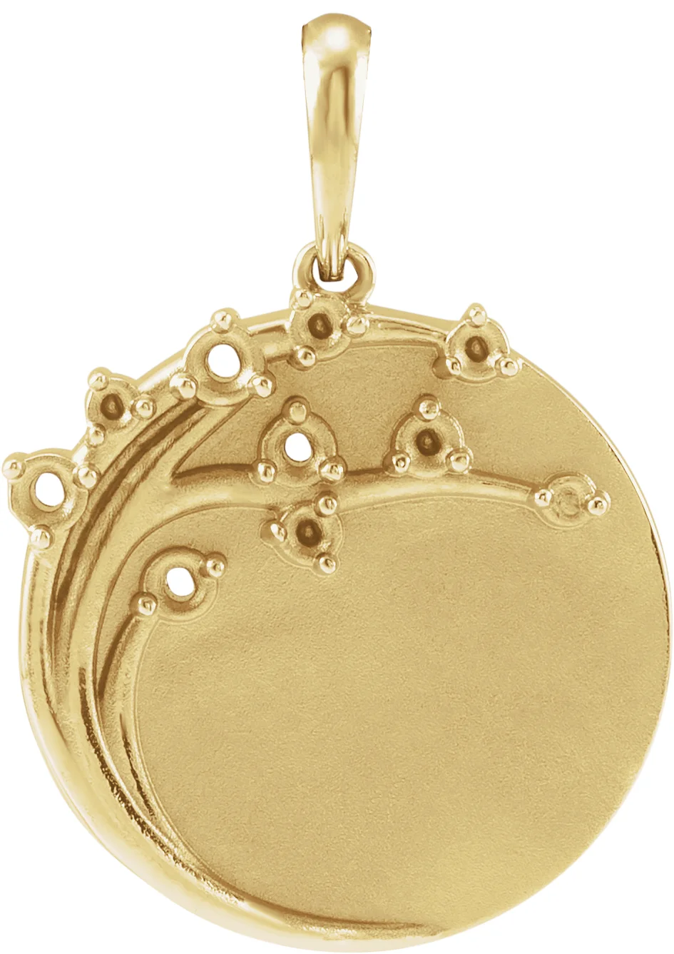 Engravable Family Tree Necklace or Pendant engagement ring setting