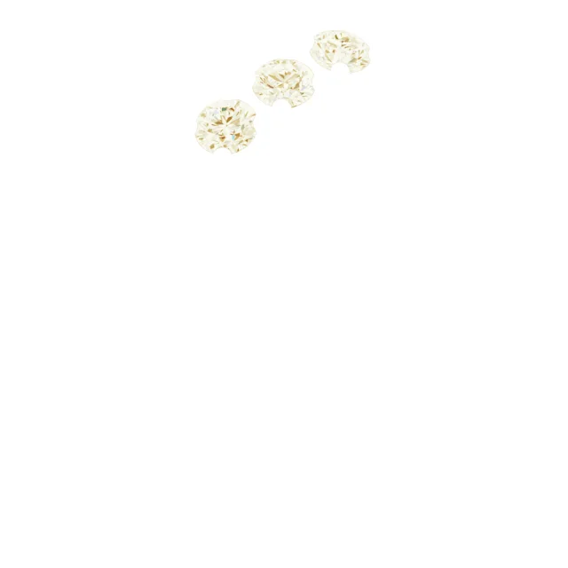 Three Points band in 14K White Gold | Haejin Jewelry Brooklyn