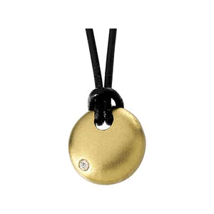 Accented Circle Pendant engagement ring setting