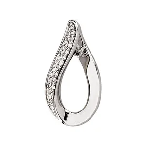 Accented Slide Pendant engagement ring setting