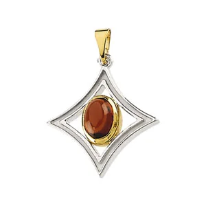 Cabochon Pendant engagement ring setting