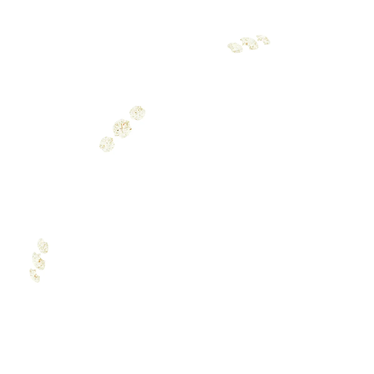 Three Points band in 14K White Gold | Haejin Jewelry Brooklyn