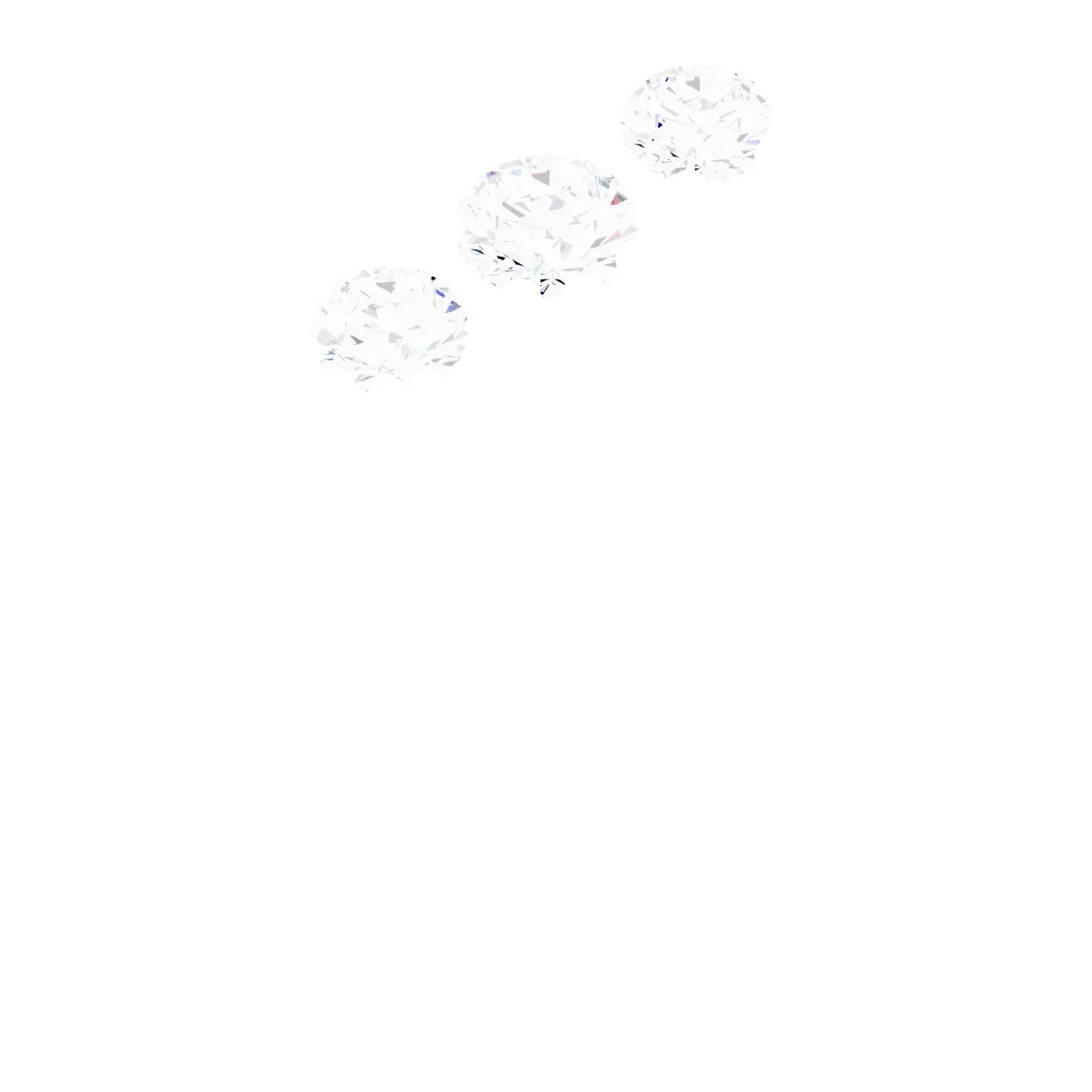 Three Points engagement ring setting
