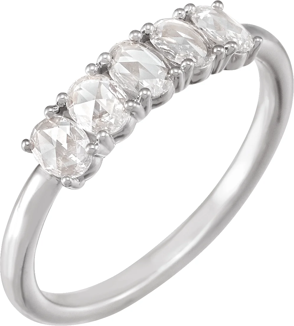 Rose-Cut Anniversary Band engagement ring setting
