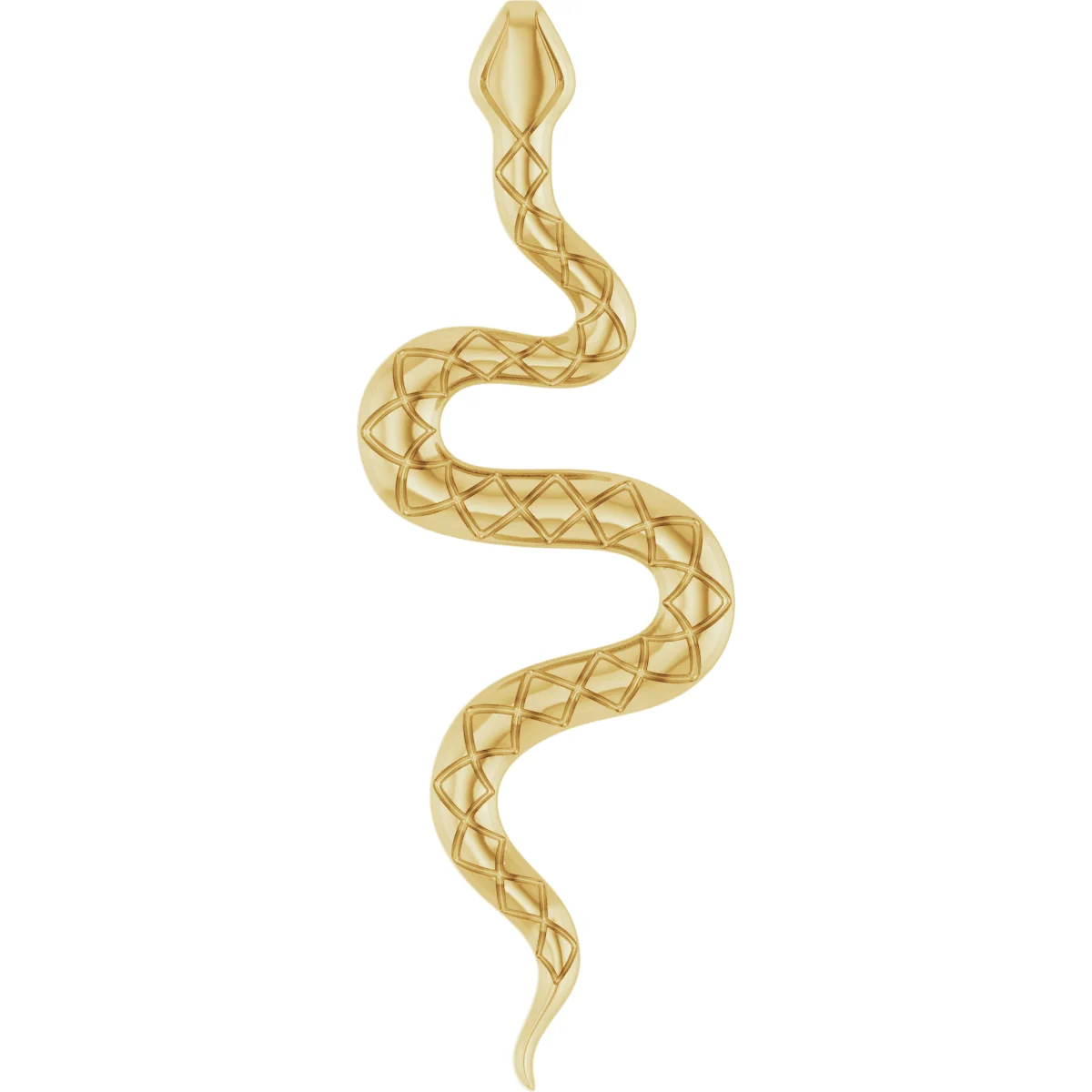 Snake Necklace or Pendant in 14K Yellow Gold | Haejin Jewelry Brooklyn