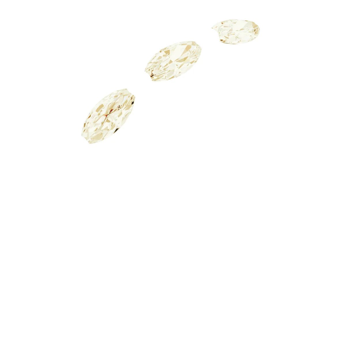 Three Points band in 14K White Gold | Haejin Jewelry Brooklyn