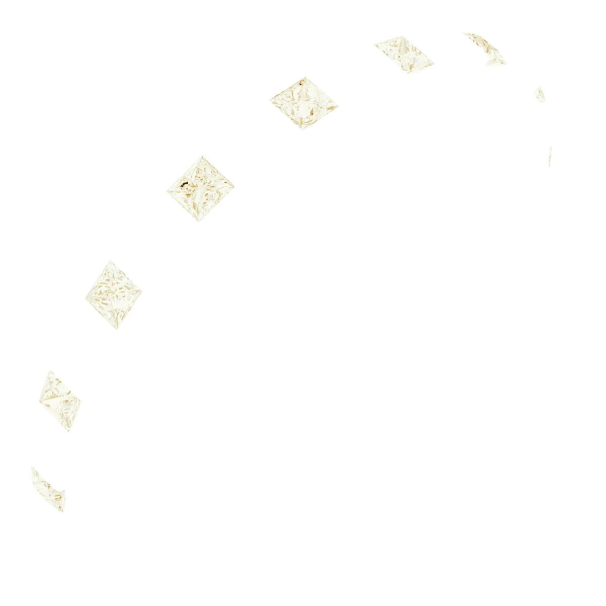 Channel-Set Geometric Anniversary Band band in 14K White Gold | Haejin Jewelry Brooklyn
