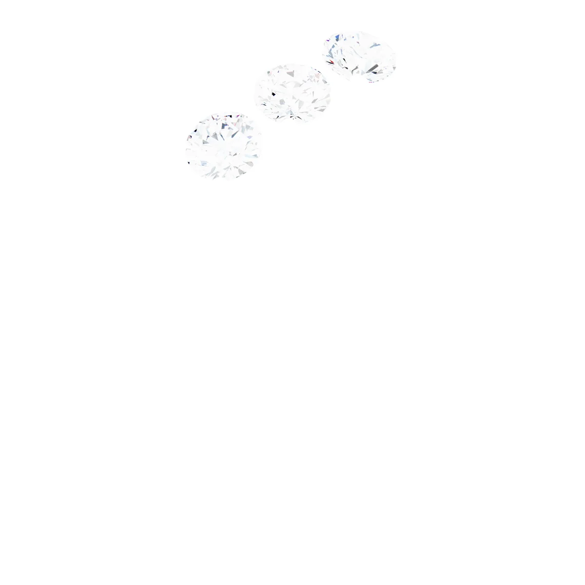 Three Points engagement ring setting