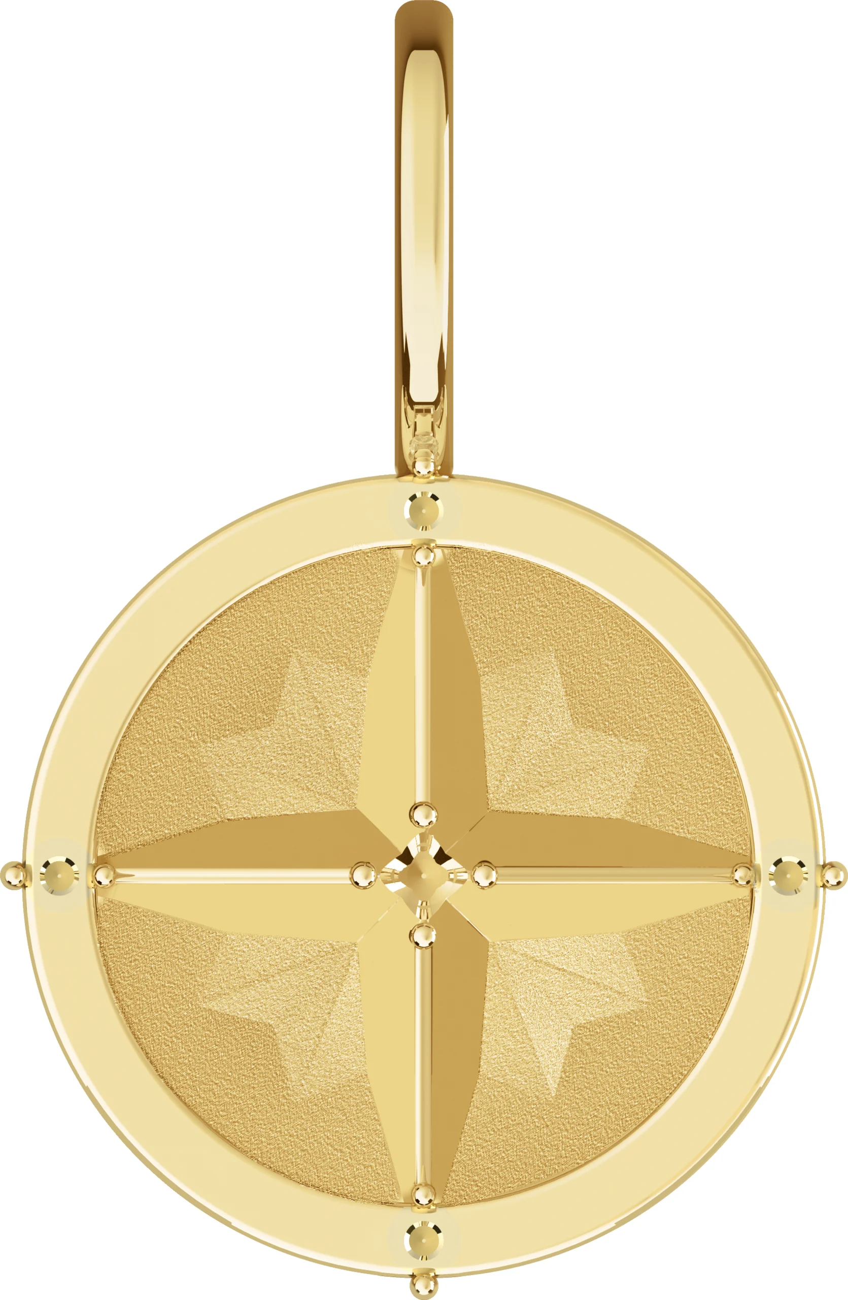 Compass Charm/Pendant engagement ring setting